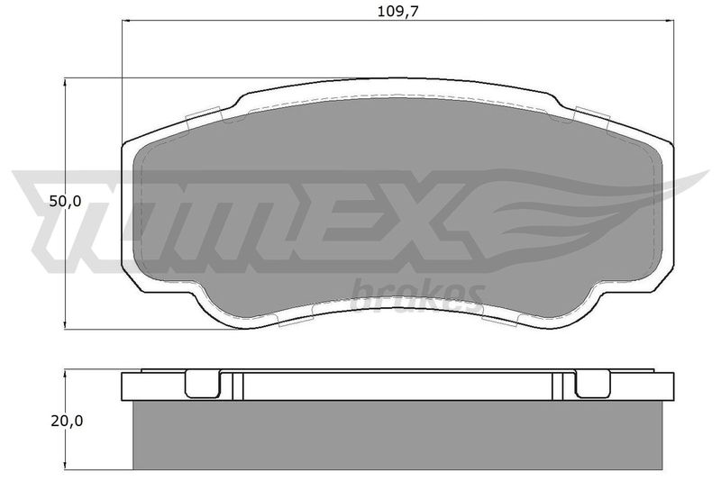 Brake Pad Set, disc brake TOMEX Brakes TX 12-46