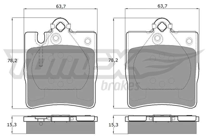 Brake Pad Set, disc brake TOMEX Brakes TX 12-79