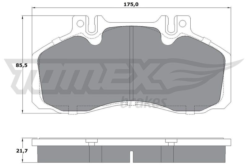 Brake Pad Set, disc brake TOMEX Brakes TX 12-88