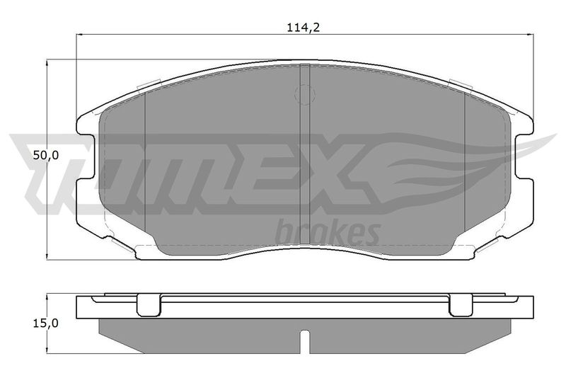 Brake Pad Set, disc brake TOMEX Brakes TX 12-91