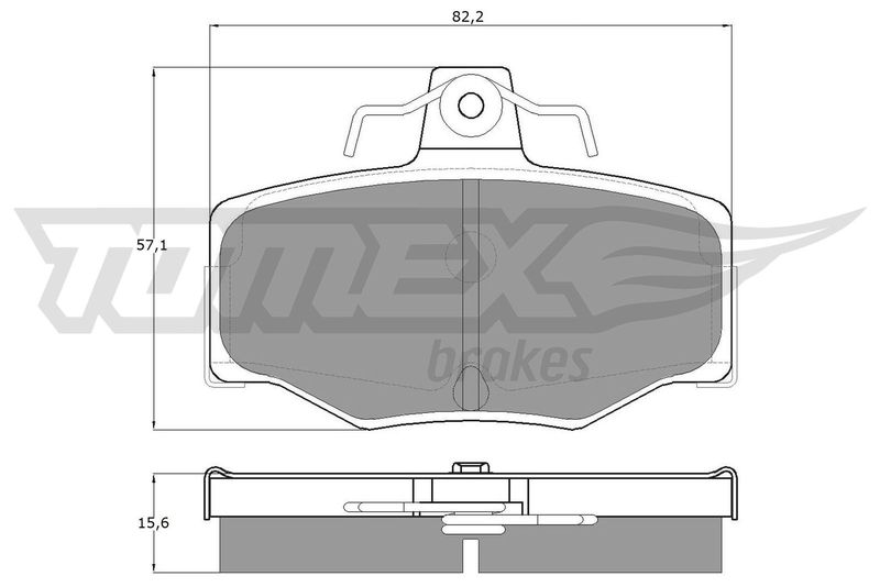 Brake Pad Set, disc brake TOMEX Brakes TX 12-93