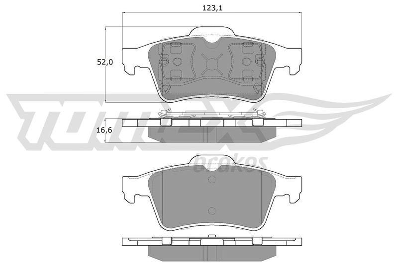 Brake Pad Set, disc brake TOMEX Brakes TX 12-95