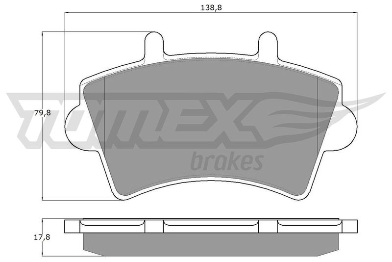 Brake Pad Set, disc brake TOMEX Brakes TX 13-02