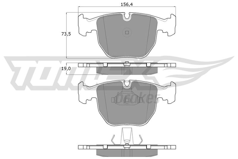 Brake Pad Set, disc brake TOMEX Brakes TX 13-23