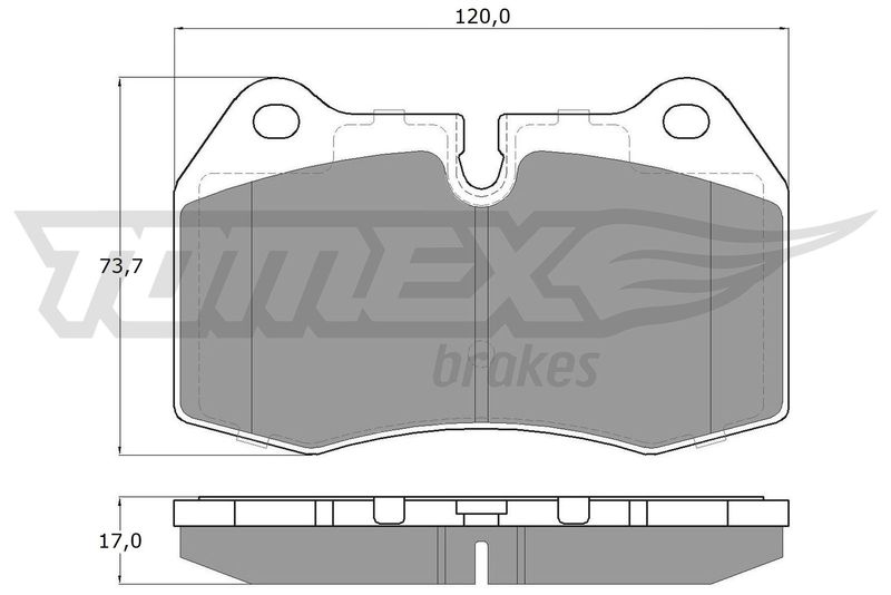 Комплект гальмівних накладок, дискове гальмо TOMEX Brakes TX 13-24