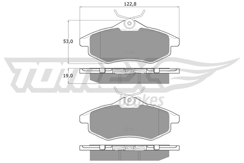 Комплект гальмівних накладок, дискове гальмо TOMEX Brakes TX 13-28