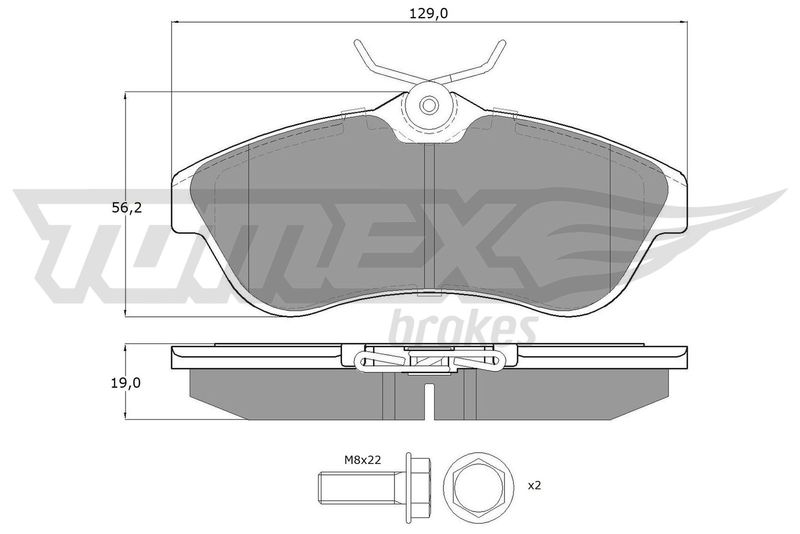 Brake Pad Set, disc brake TOMEX Brakes TX 13-29