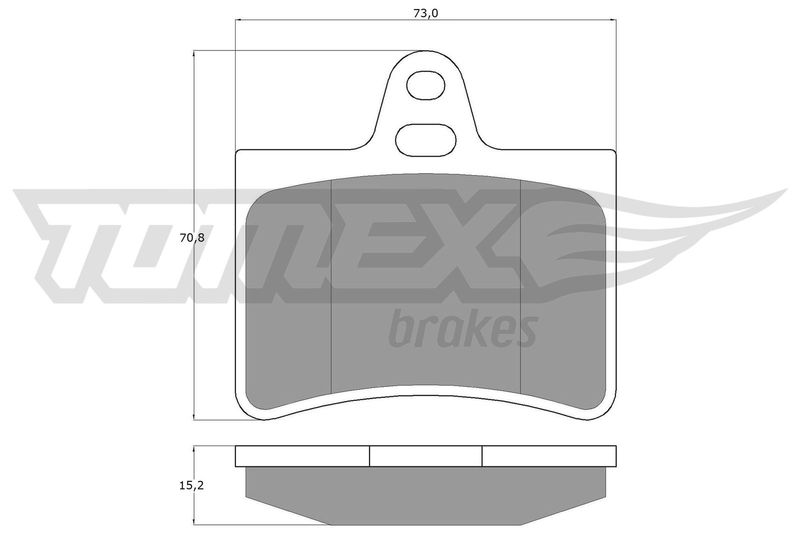 Комплект гальмівних накладок, дискове гальмо TOMEX Brakes TX 13-33