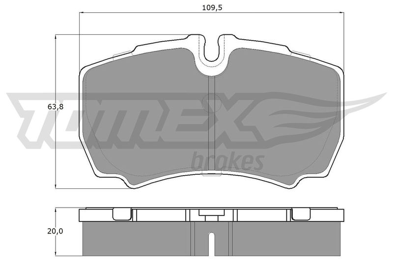 Brake Pad Set, disc brake TOMEX Brakes TX 15-11