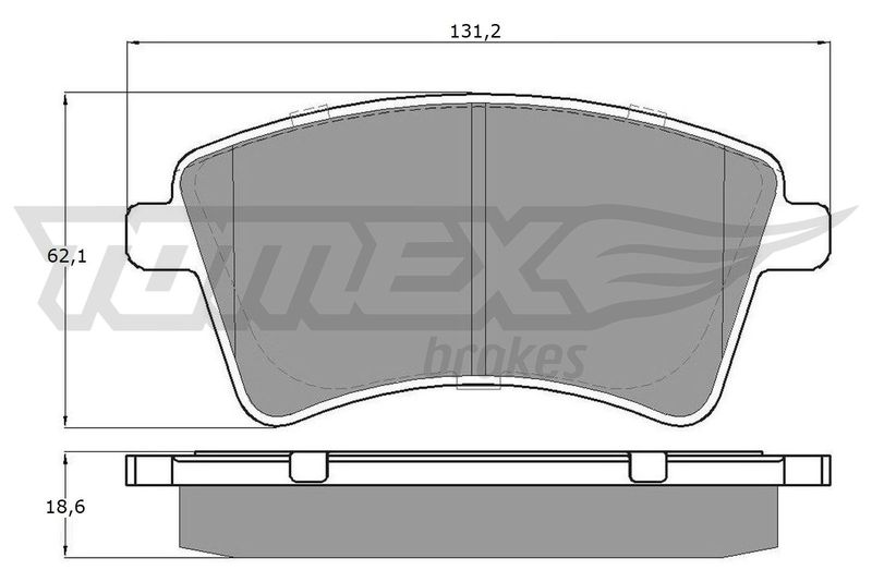 Brake Pad Set, disc brake TOMEX Brakes TX 15-84