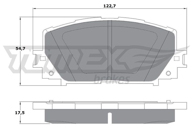 Brake Pad Set, disc brake TOMEX Brakes TX 16-10