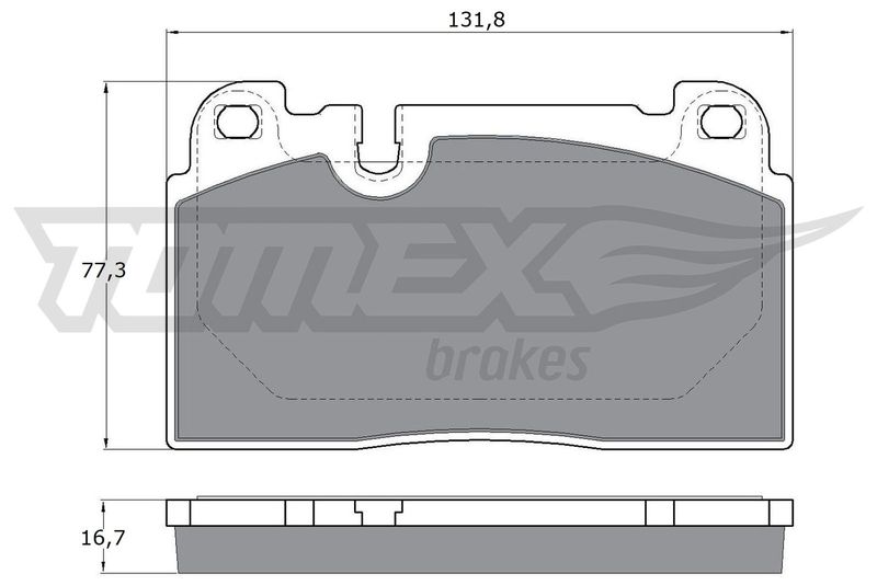 Brake Pad Set, disc brake TOMEX Brakes TX 17-06