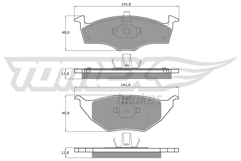 Brake Pad Set, disc brake TOMEX Brakes TX 17-10