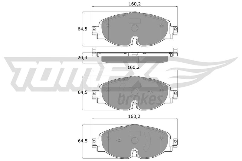 Brake Pad Set, disc brake TOMEX Brakes TX 18-05