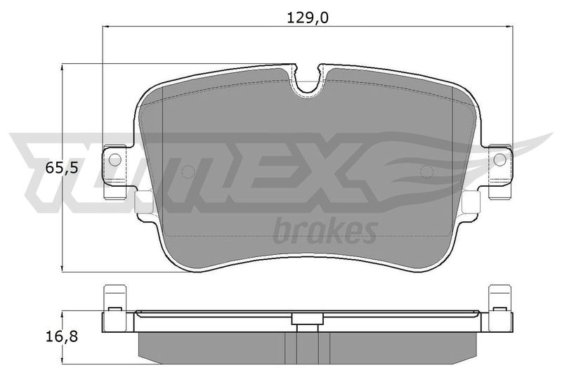 Stabdžių trinkelių rinkinys, diskinis stabdys TOMEX Brakes TX 18-24