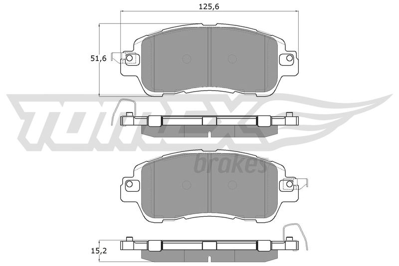 Stabdžių trinkelių rinkinys, diskinis stabdys TOMEX Brakes TX 18-26