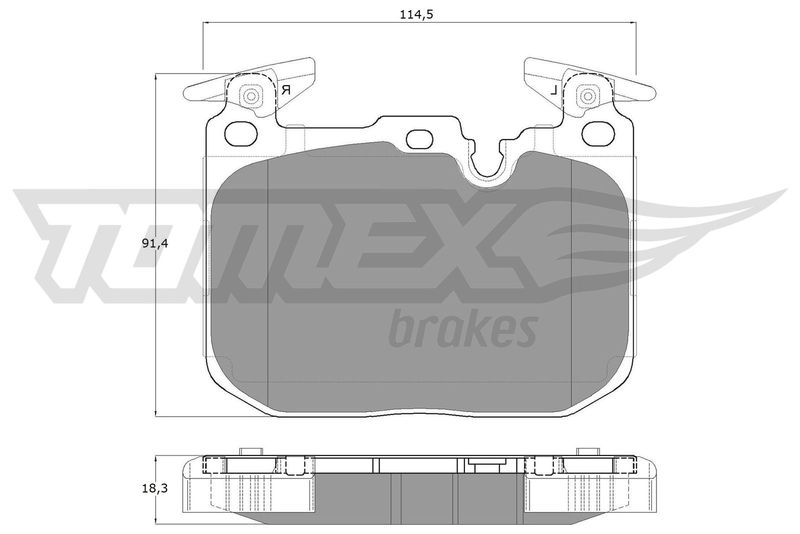 Brake Pad Set, disc brake TOMEX Brakes TX 18-48