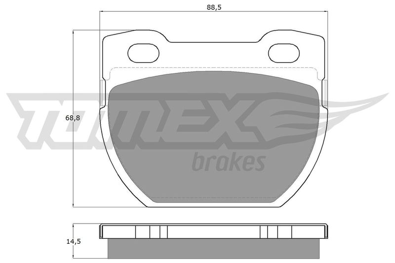 Комплект гальмівних накладок, дискове гальмо TOMEX Brakes TX 19-24