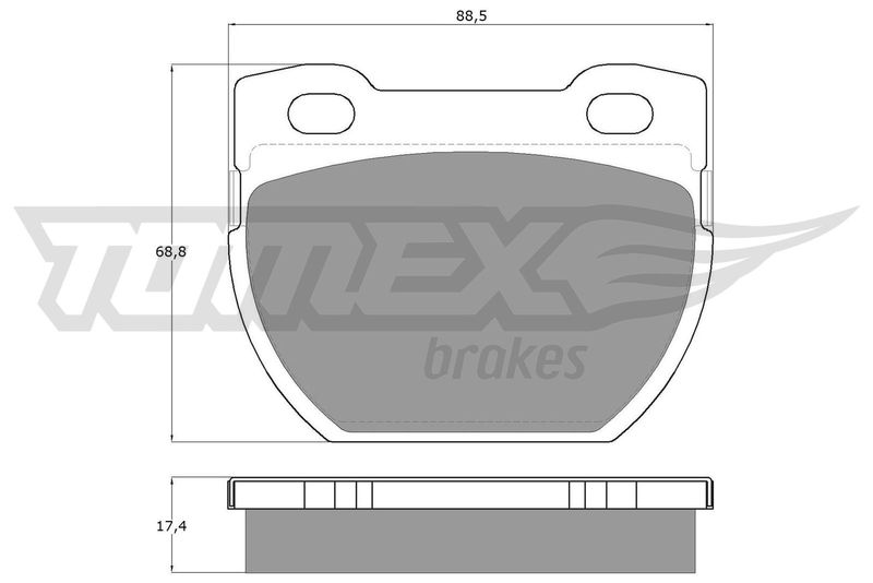 Brake Pad Set, disc brake TOMEX Brakes TX 19-25