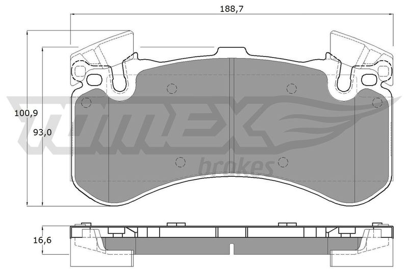 Brake Pad Set, disc brake TOMEX Brakes TX 19-44