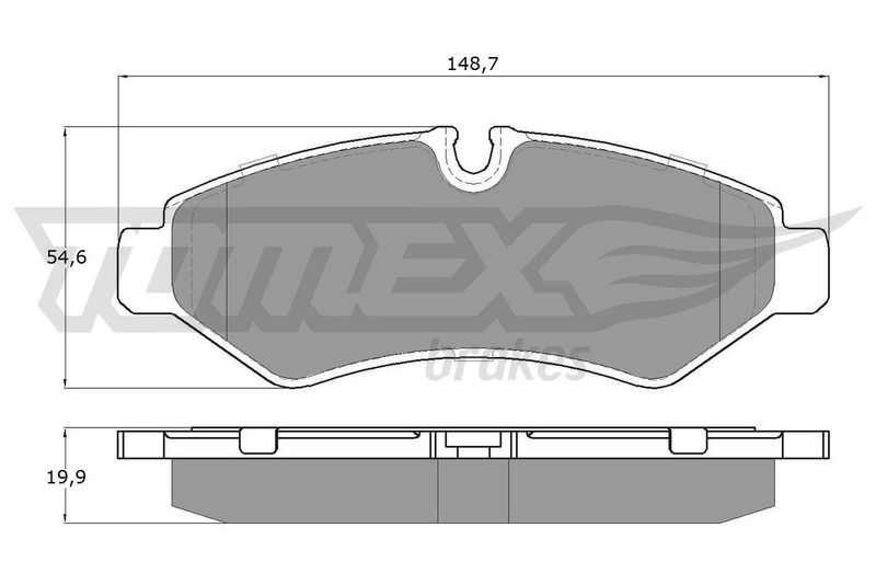 Brake Pad Set, disc brake TOMEX Brakes TX 19-51