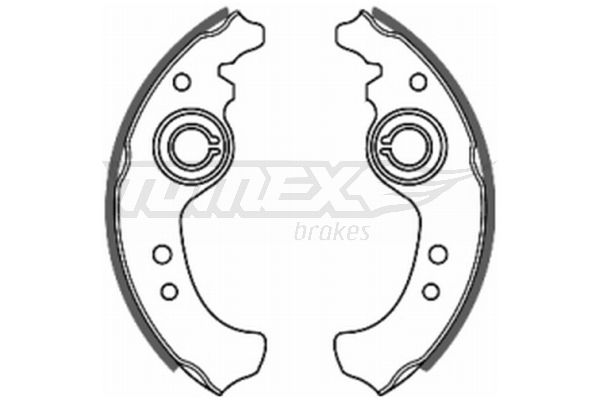 Brake Shoe Set TOMEX Brakes TX 20-01