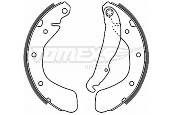 Brake Shoe Set TOMEX Brakes TX 20-18