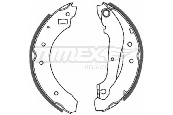 Комплект гальмівних колодок TOMEX Brakes TX 20-21