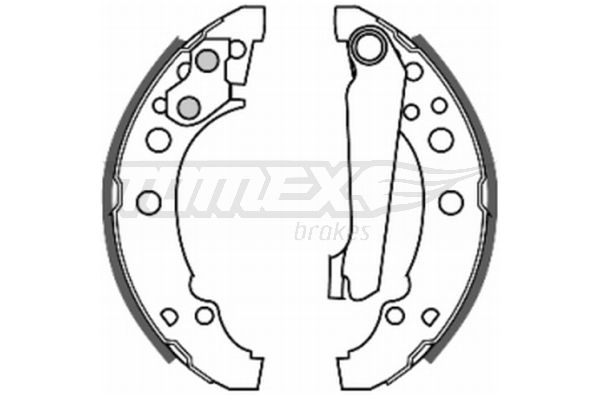 Комплект гальмівних колодок TOMEX Brakes TX 20-23