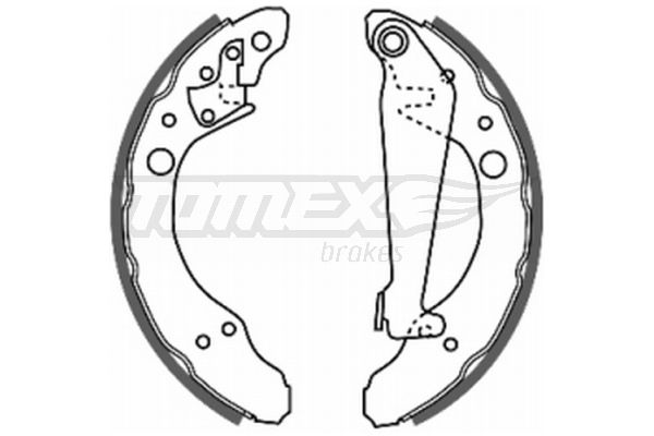 Stabdžių trinkelių komplektas TOMEX Brakes TX 20-24