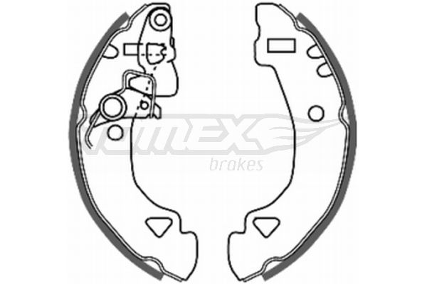 Stabdžių trinkelių komplektas TOMEX Brakes TX 20-27