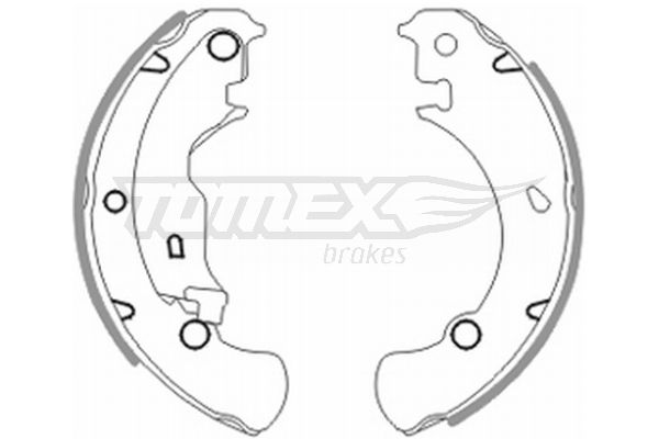 Stabdžių trinkelių komplektas TOMEX Brakes TX 20-42