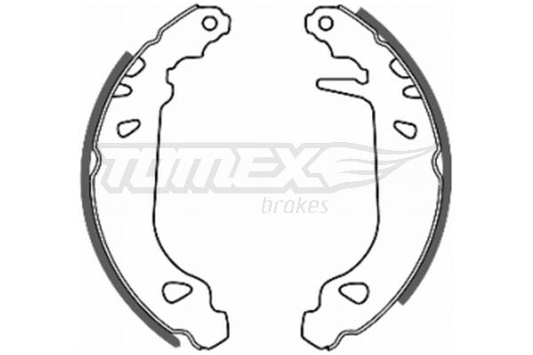 Brake Shoe Set TOMEX Brakes TX 20-45