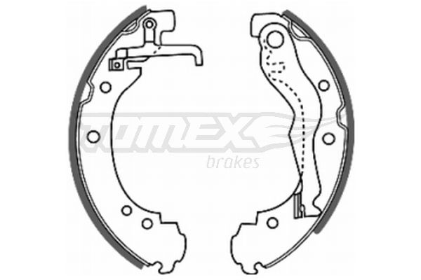 Brake Shoe Set TOMEX Brakes TX 20-47