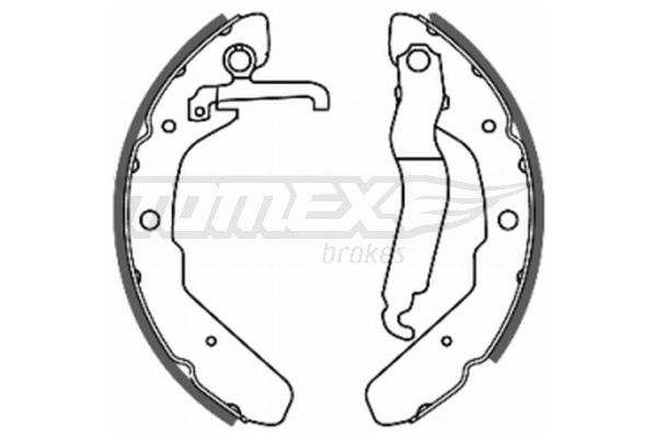 Brake Shoe Set TOMEX Brakes TX 20-48