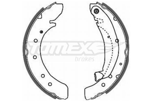 Stabdžių trinkelių komplektas TOMEX Brakes TX 20-50