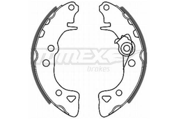 Stabdžių trinkelių komplektas TOMEX Brakes TX 20-55