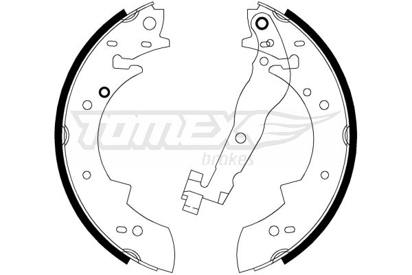 Brake Shoe Set TOMEX Brakes TX 20-62