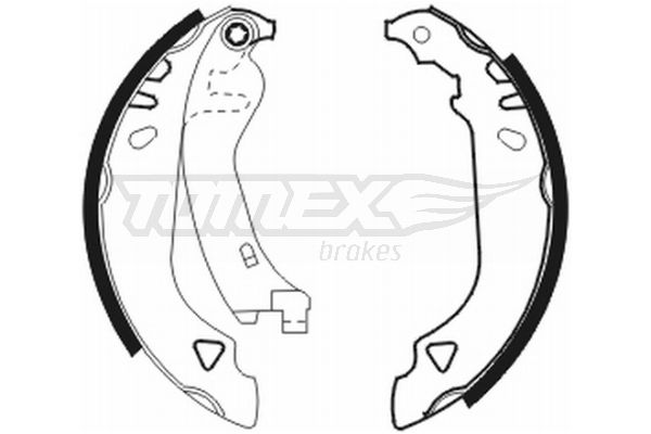 Brake Shoe Set TOMEX Brakes TX 20-64