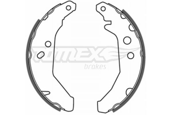 Brake Shoe Set TOMEX Brakes TX 20-66