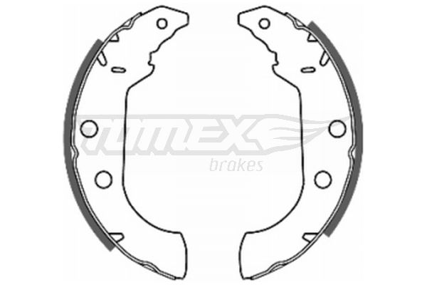 Brake Shoe Set TOMEX Brakes TX 20-67