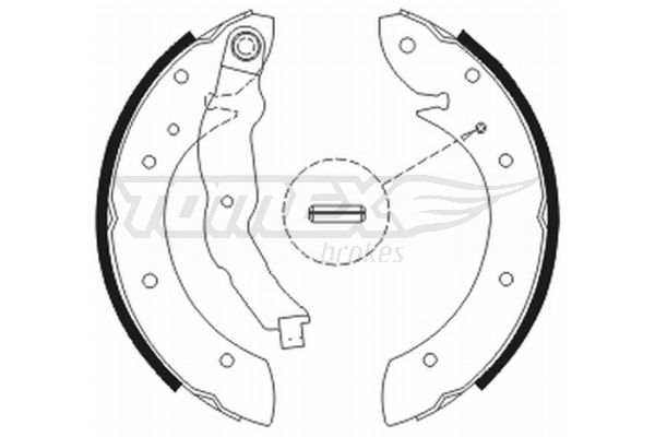 Brake Shoe Set TOMEX Brakes TX 20-79