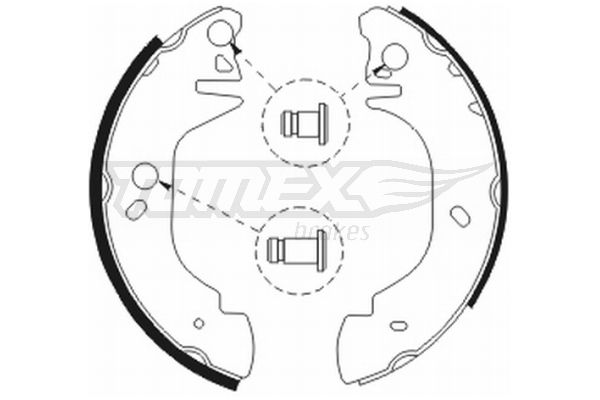 Stabdžių trinkelių komplektas TOMEX Brakes TX 20-81