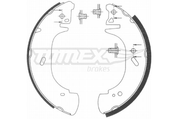 Stabdžių trinkelių komplektas TOMEX Brakes TX 20-89