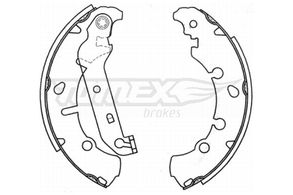 Brake Shoe Set TOMEX Brakes TX 20-93