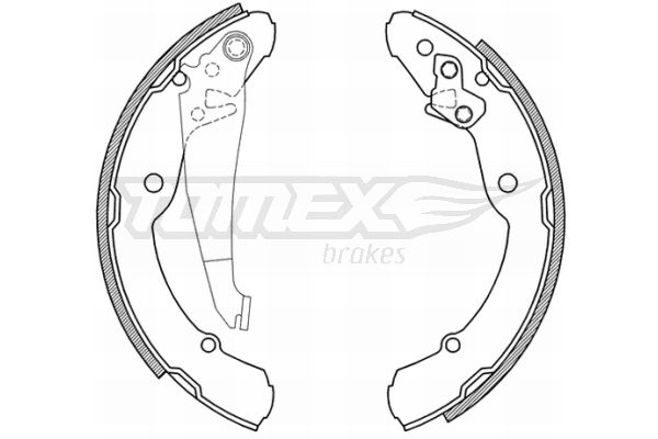 Stabdžių trinkelių komplektas TOMEX Brakes TX 21-04