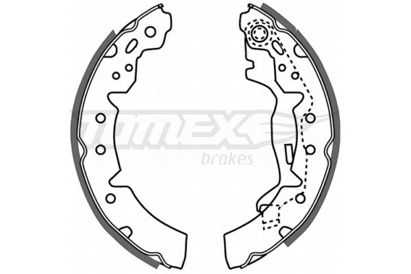 Stabdžių trinkelių komplektas TOMEX Brakes TX 21-06