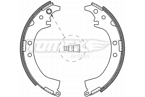 Комплект гальмівних колодок TOMEX Brakes TX 21-07