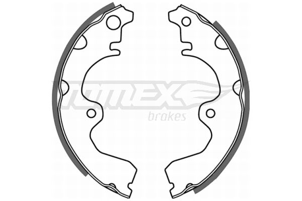 Brake Shoe Set TOMEX Brakes TX 21-08