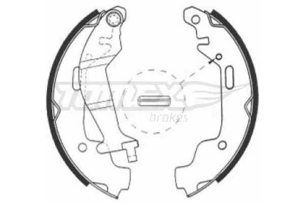 Brake Shoe Set TOMEX Brakes TX 21-10